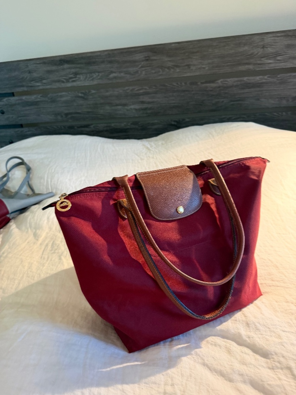 Longchamp LARGE Le Pilage Shoulder Bag long handles